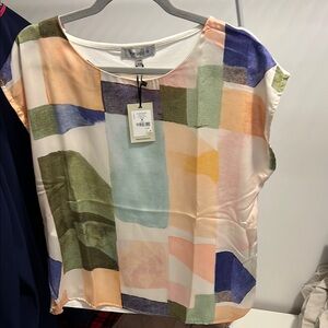 Women's Multicolor Abstract Top
